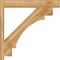 Ekena Millwork Merced Block Rough Sawn Outlooker, Western Red Cedar, 6"W x 34"D x 34"H OUT06X34X34MRC05RWR - alternate 3